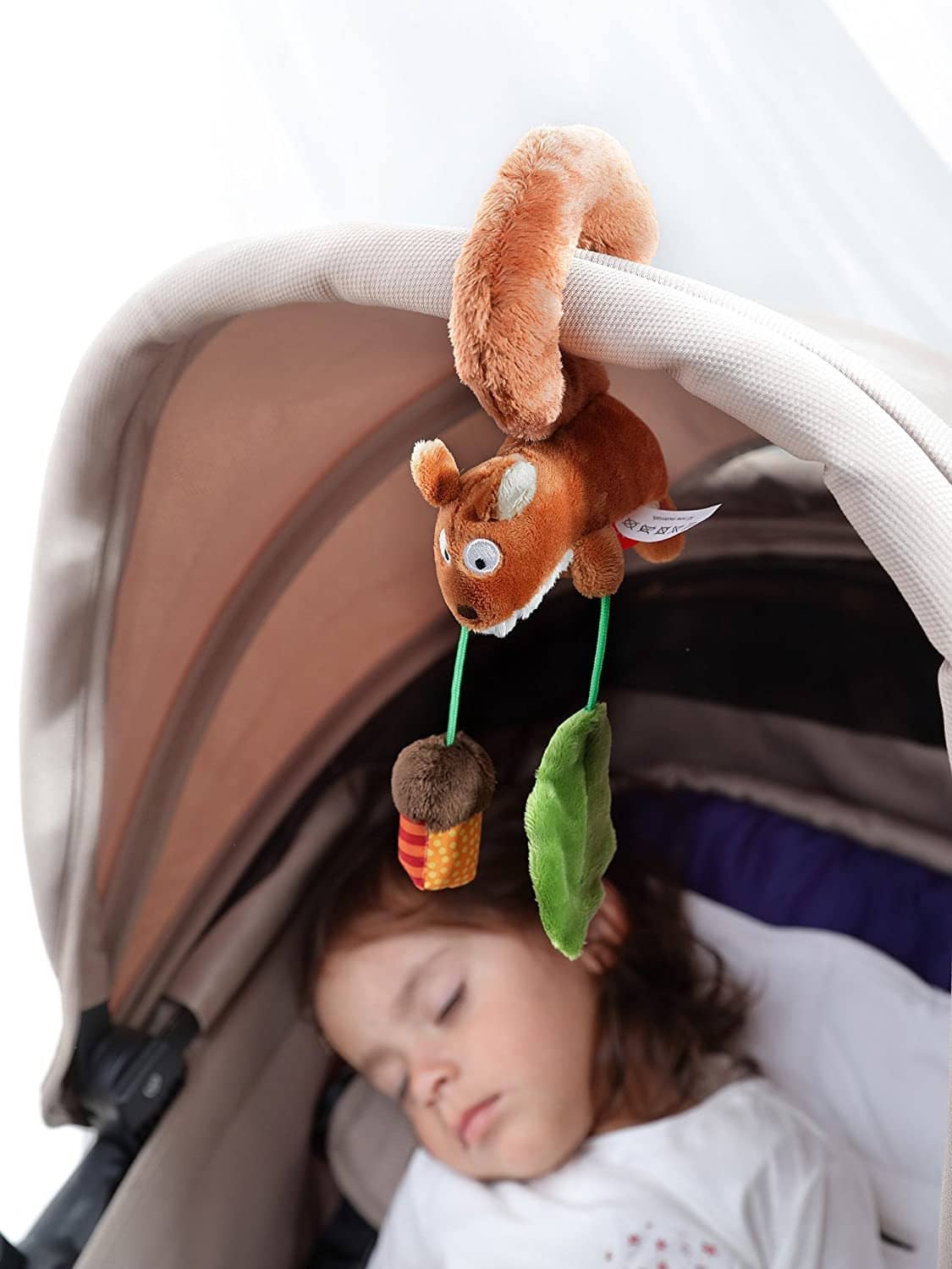Squirrel Clip-On Mobile For Car Seat Or Stroller-Kidding Around NYC