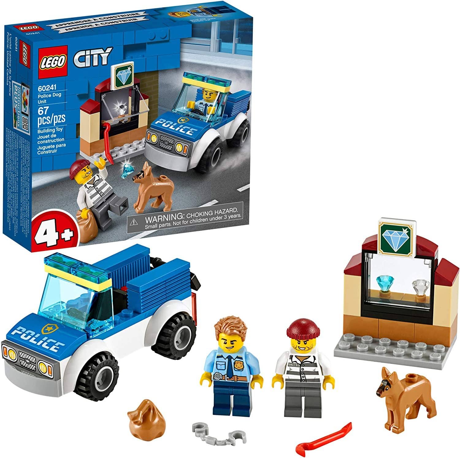 LEGO 60241: City: Police Dog Unit (67 Pieces)-Kidding Around NYC