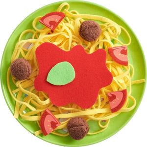 Biofino Spaghetti Bolognese Polyester Pasta And Meatballs - For Pretend Role Play Dinner Fun-Kidding Around NYC