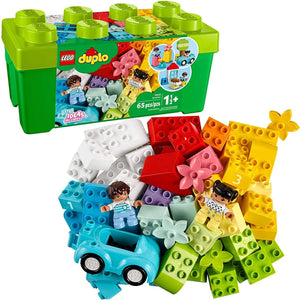 Lego Duplo Classic Brick Box 10913 First Set With Storage Box, Great Educational Toy For Toddlers 18 Months And Up, New 2020 (65 Pieces)-Kidding Around NYC
