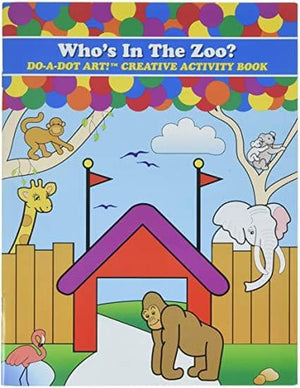 Do A Dot Art:Whos In The Zoo Coloring Book-Kidding Around NYC