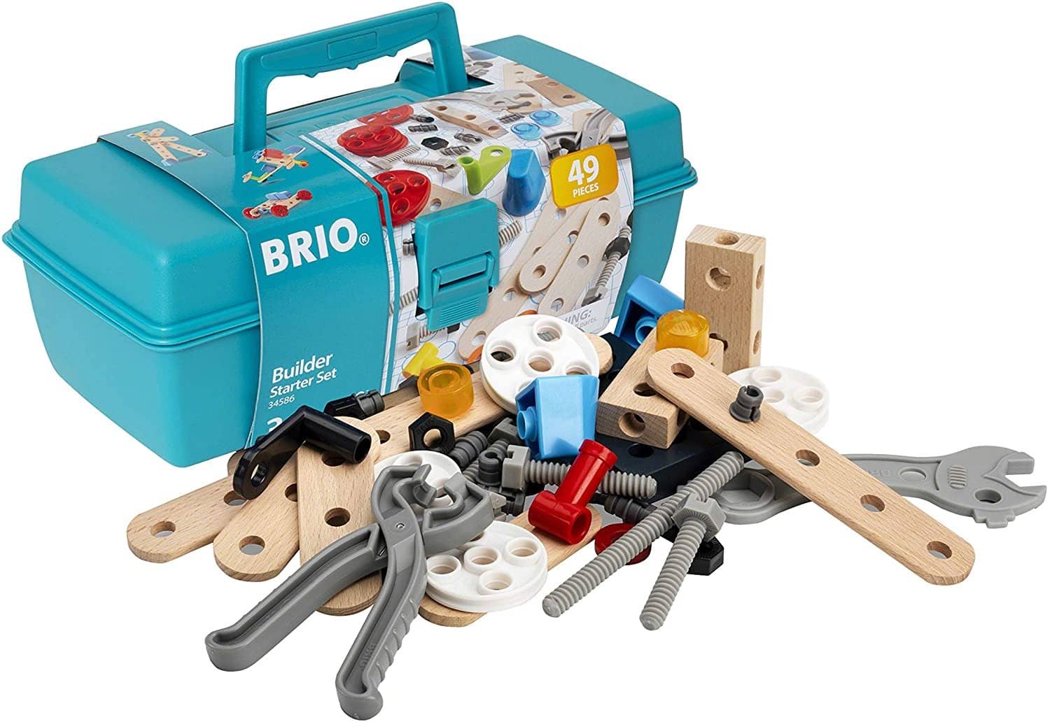 Brio Builder 49 Piece Building Set (34586)-Kidding Around NYC