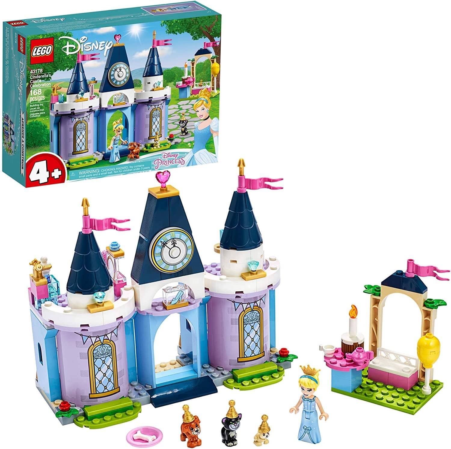 LEGO 43178: Disney: Cinderellas Castle Celebration (168 Pieces)-Kidding Around NYC