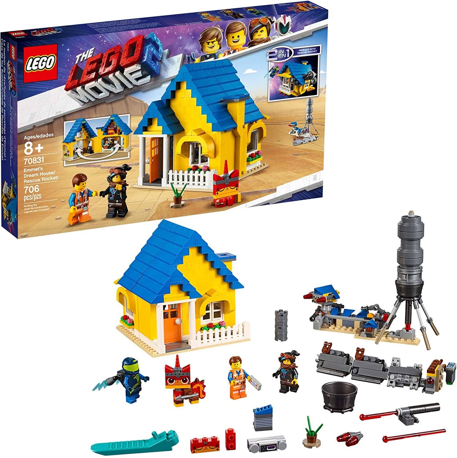 LEGO 70831: LEGO Movie 2: Emmets Dream House/Rescue Rocket! (706 Pieces)-Kidding Around NYC