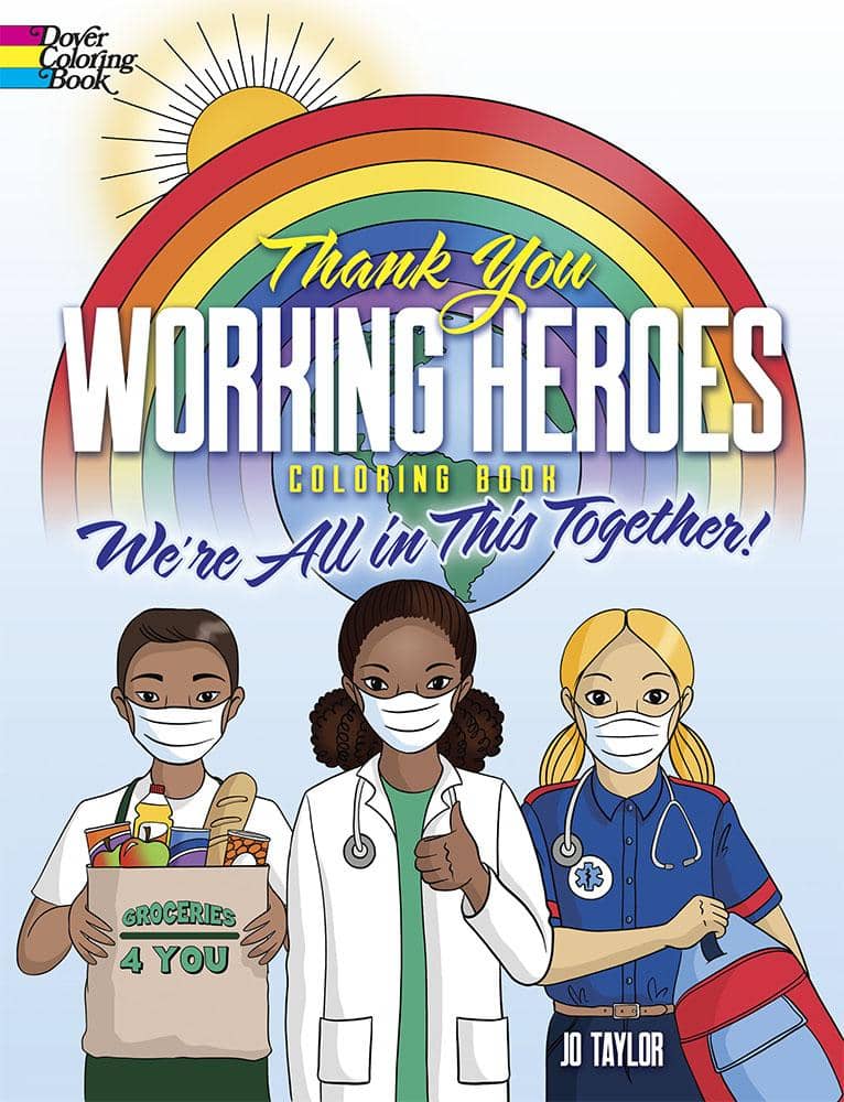 Thank You Working Heroes Coloring Book Books - Coloring