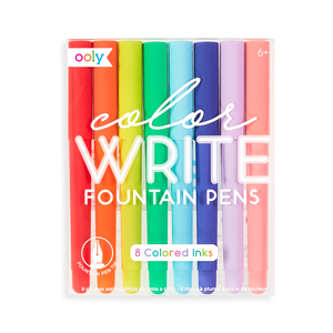 Color Write Fountain Pens - Set Of 8 Arts & Crafts