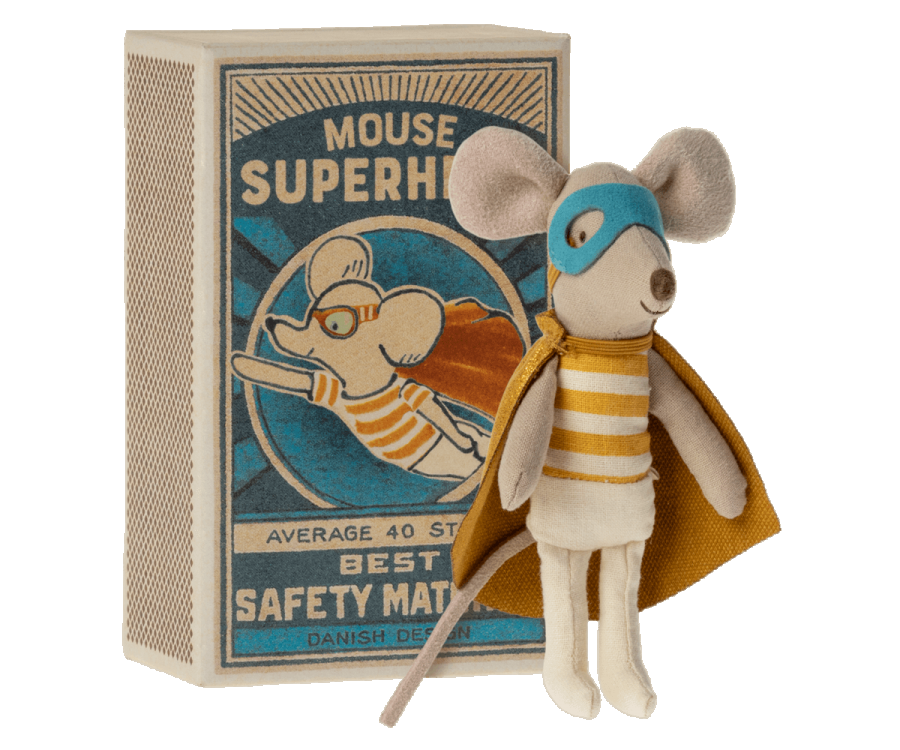 SUPER HERO LITTLE BROTHER MOUSE IN MATCHBOX