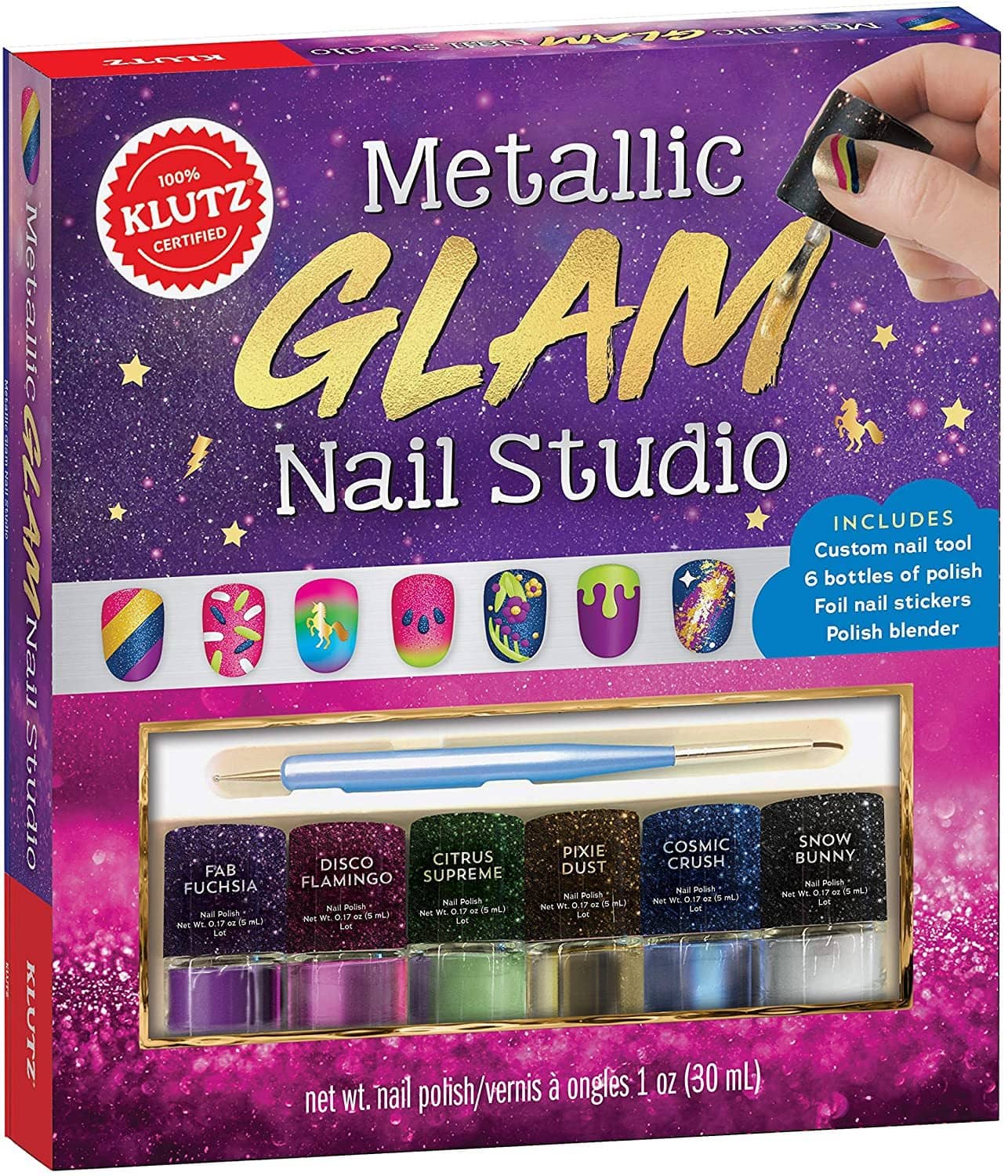 Metallic Glam Nail Studio-Kidding Around NYC