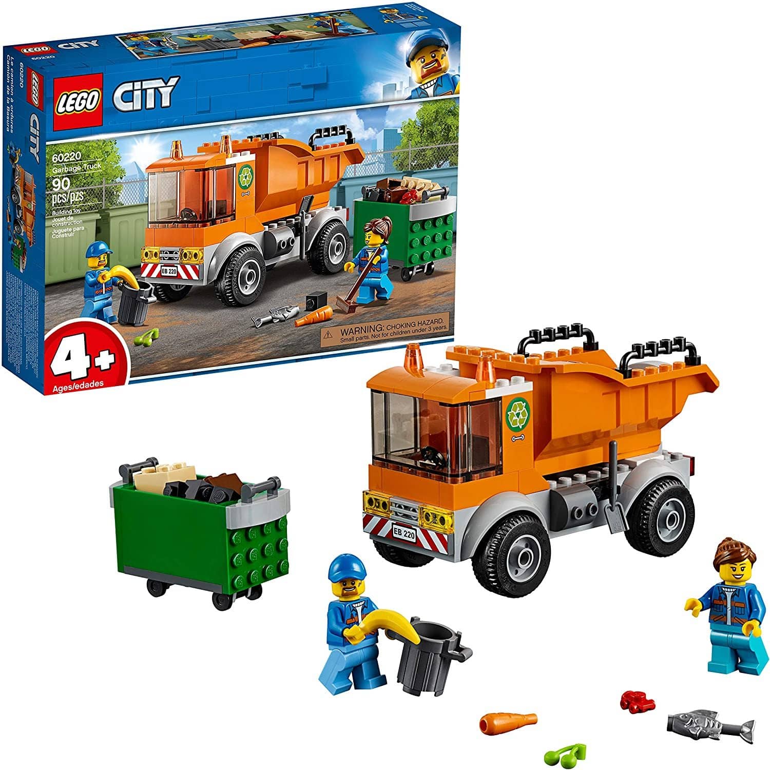 LEGO 60220: City: Garbage Truck (90 Pieces)-Kidding Around NYC