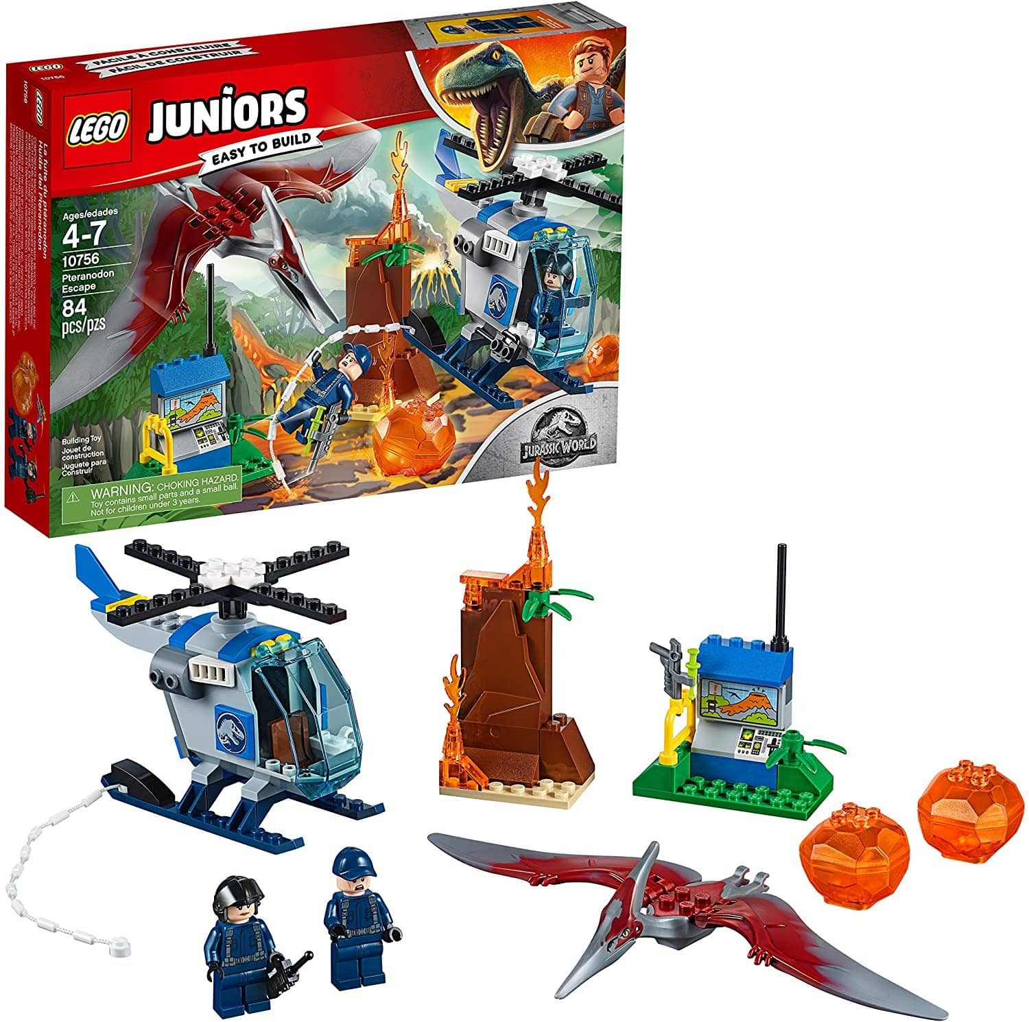 LEGO 10756: Juniors: Jurassic World: Pteranodon Escape (84 Pieces)-Kidding Around NYC