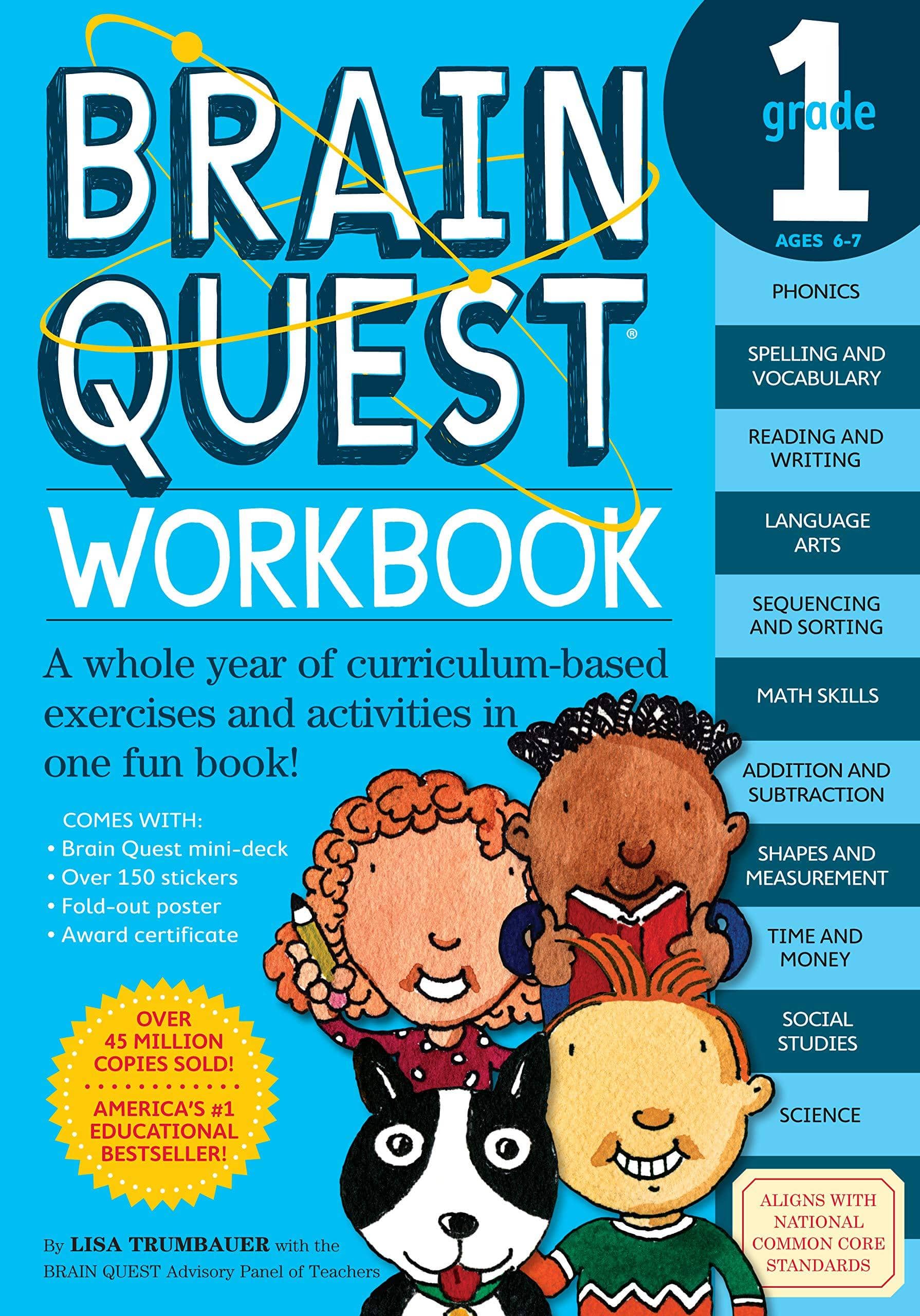 Brain Quest Workbook Grade 1 (Paperbook)-Kidding Around NYC