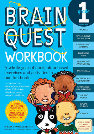 Brain Quest Workbook Grade 1 (Paperbook)-Kidding Around NYC