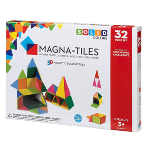 Magna Tiles Solid Colors 32Pc Set-Kidding Around NYC