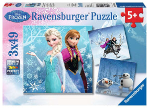 Ravensburger 09264: Frozen Winter Adventures (Three 49 Piece Puzzles)