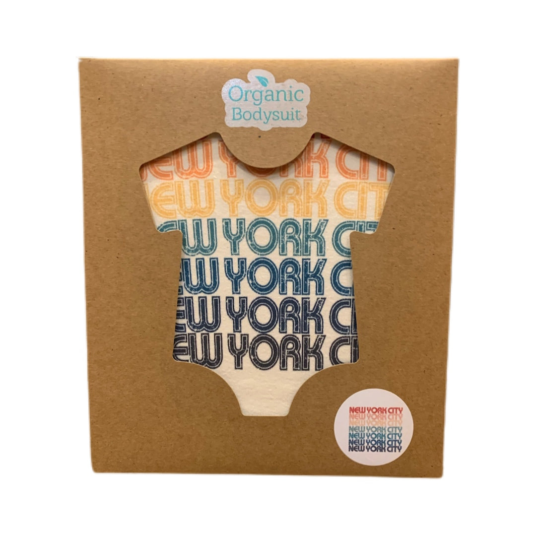 Retro Repeat NYC Bodysuit (Organically Made in USA)