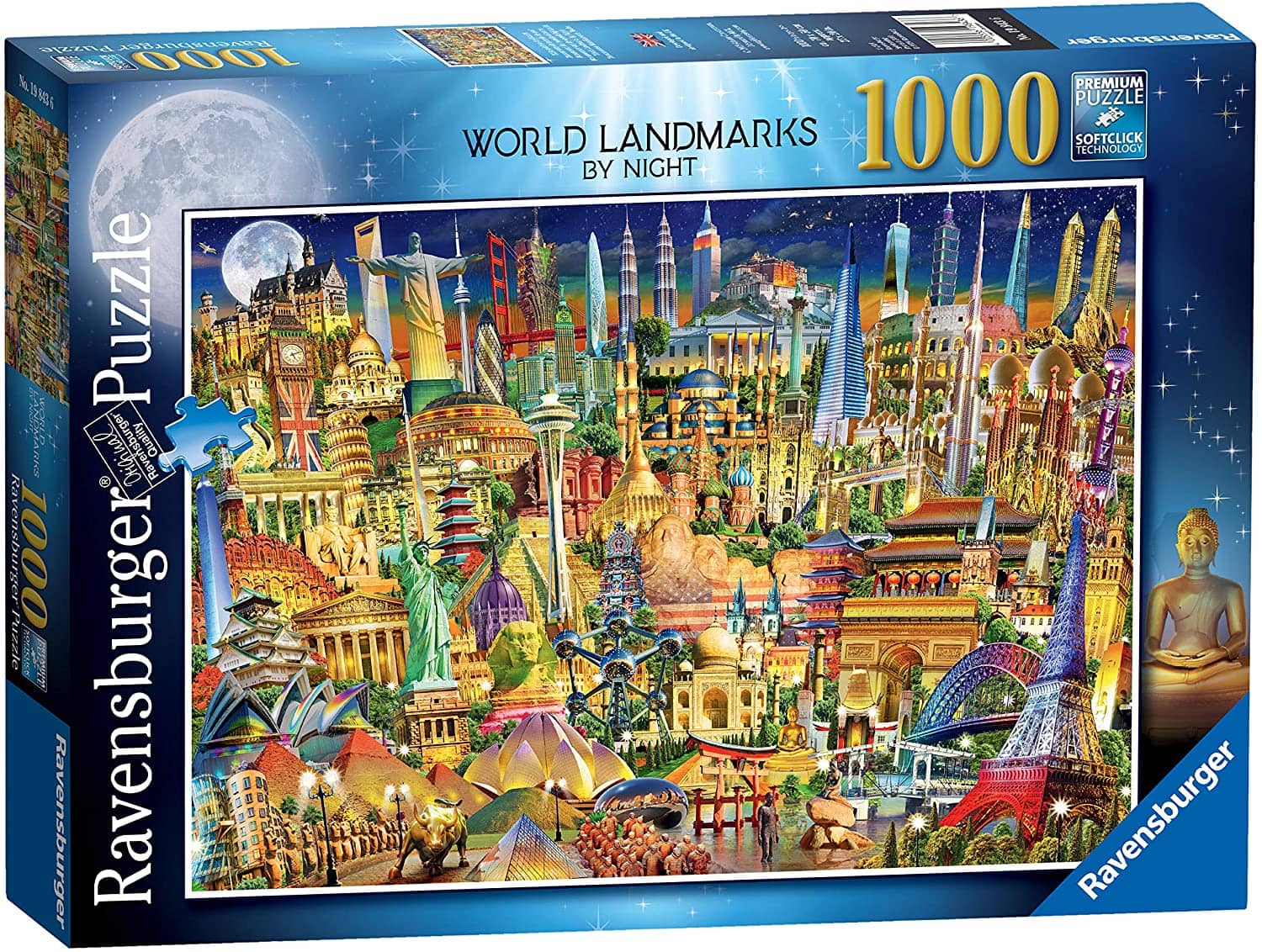 Ravensburger 19843: World Landmarks (1000 Piece Jigsaw Puzzle)