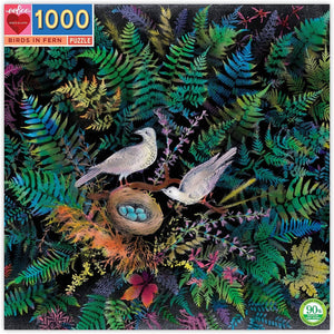Birds In Fern (1000 Piece Jigsaw Puzzle)-Kidding Around NYC