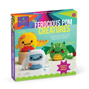 Diy Ferocious Pom Creatures Kit-Kidding Around NYC