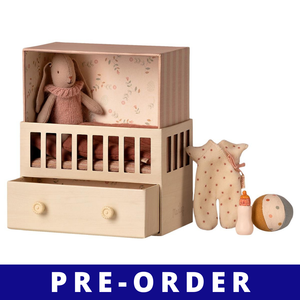 ** Preorder Only** Baby Room With Micro Rabbit (16-1020-01) Dollhouses & Accessories