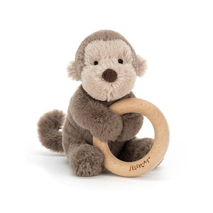 Monkey Wooden Ring Toy Shooshu-Kidding Around NYC