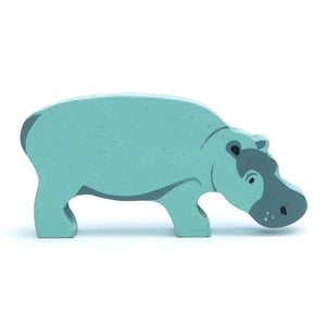 Hippopotamus Wooden Figure