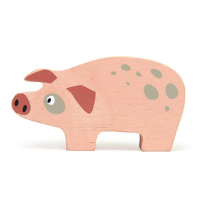 Pig Wooden Figure