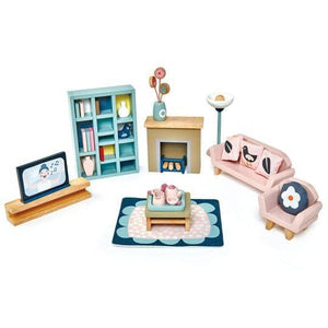Dovetail Dollhouse Sitting Room Set