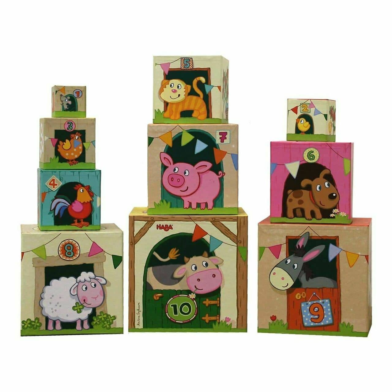 ON THE FARM STACKING CUBES