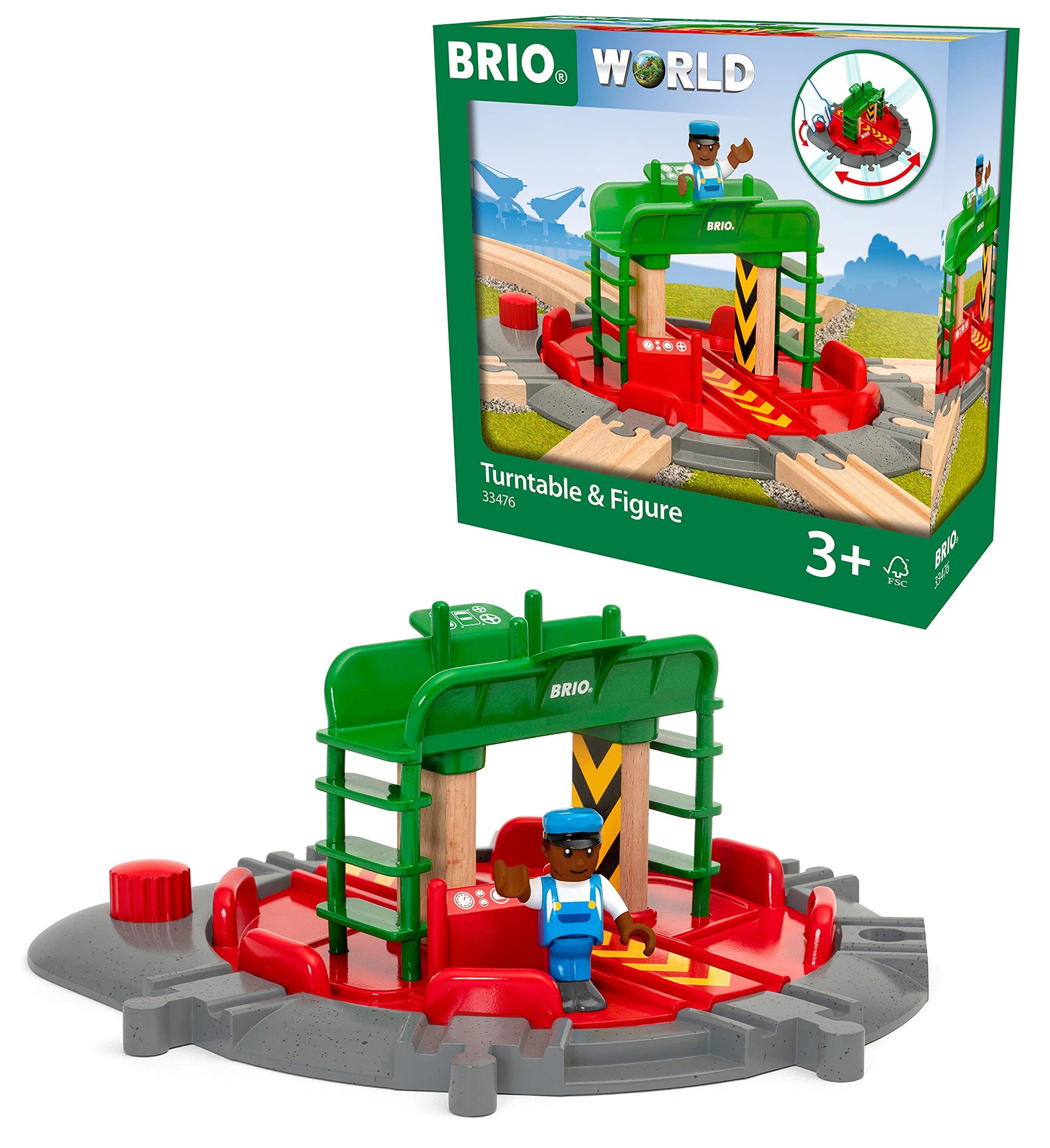 BRIO 33476 TURNTABLE & FIGURE