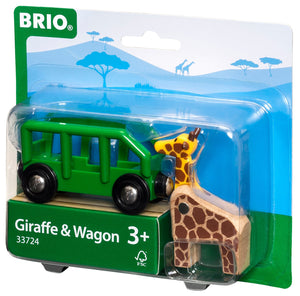 BRIO 33724 Giraffe & Wagon