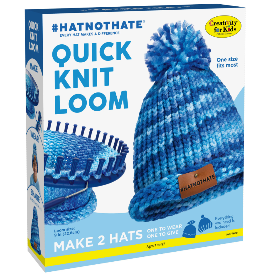 QUICK KNIT LOOM HAT NOT HATE