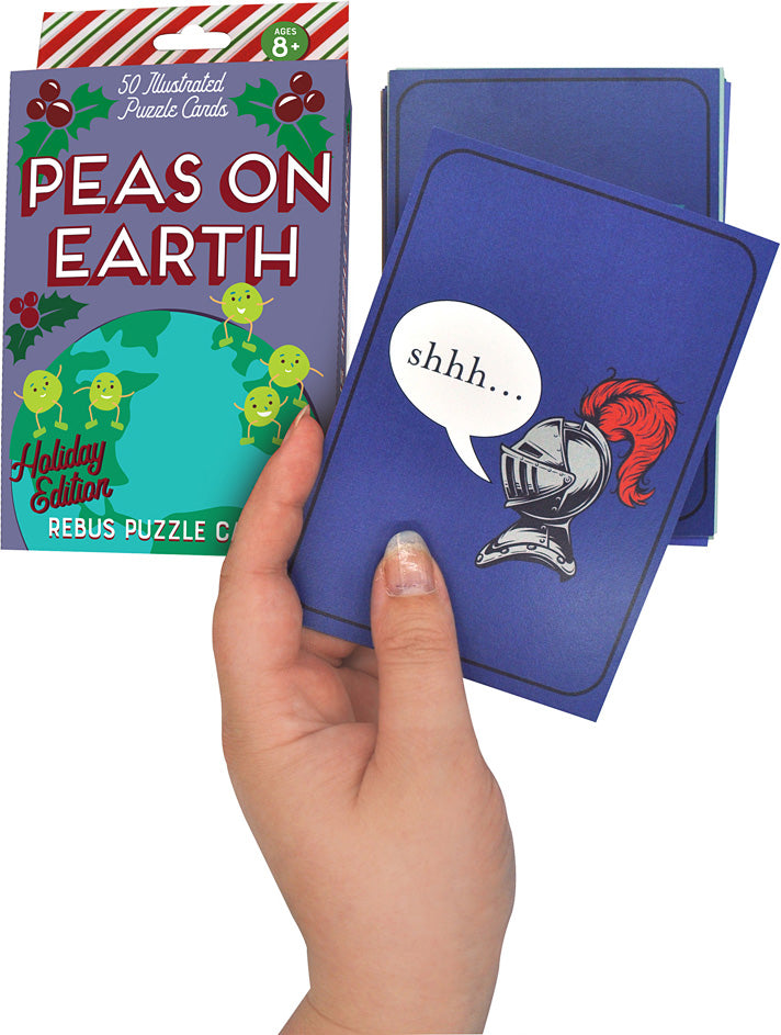 Silent Knight Peas on Earth Holiday Edition Rebus Puzzle Cards