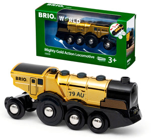 BRIO 33630 Mighty Golden Action Locomotive