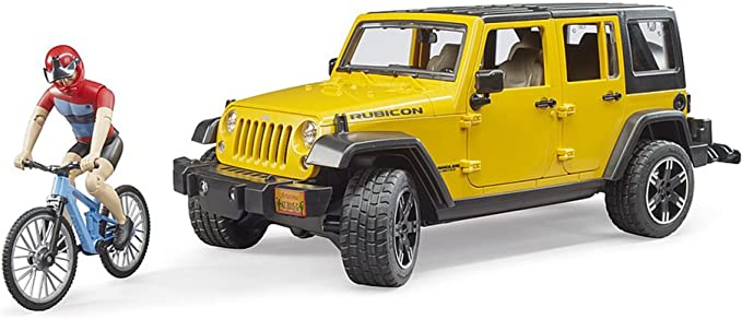 JEEP WRANGLER RUBICON W/ MOUNTAIN BIKE & FIGURE
