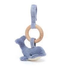 Wilbur Whale Wooden Ring Toy-Kidding Around NYC