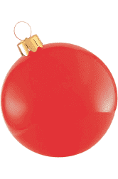 RED HOLIBAL INFLATABLE ORNAMENT 30"