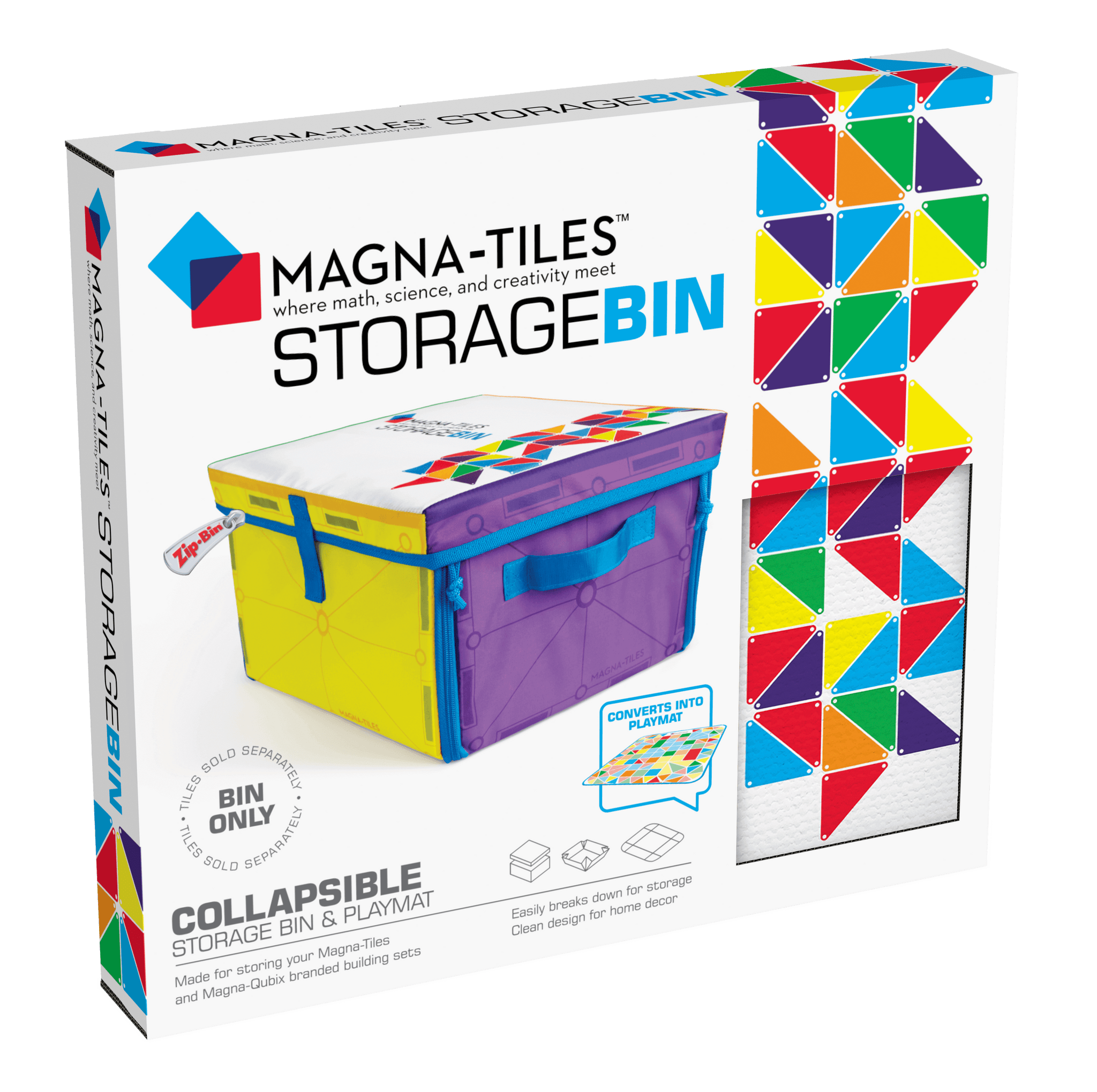Magna-Tiles Storage Bin And Playmat Blocks & Building