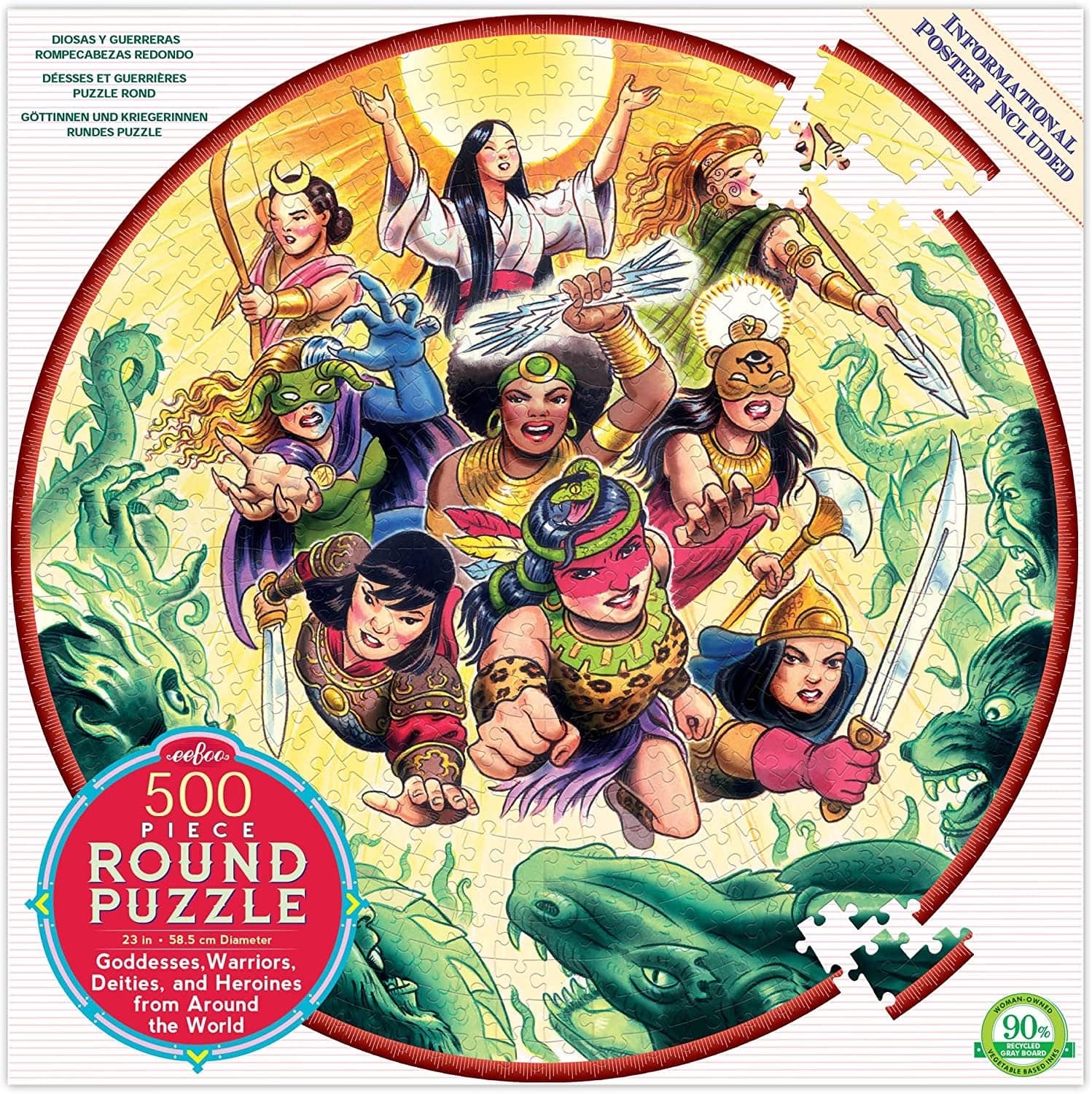 Goddesses and Warriors (500 Piece Jigsaw Puzzle)-Kidding Around NYC