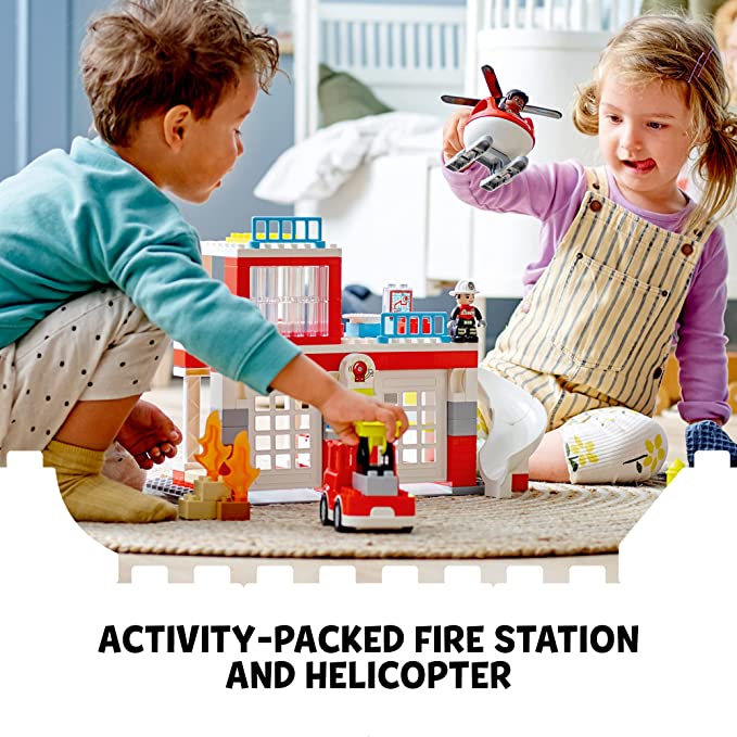 DUPLO 10970 FIRE STATION AND HELICOPTER