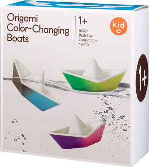 Origami Color-Changing Boats