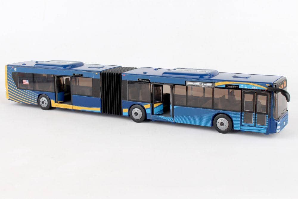 Blue Nyc Articulated Bus-Kidding Around NYC