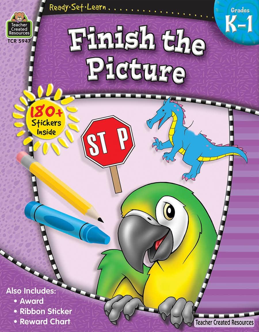 Ready-Set-Learn: Finish The Picture Kindergarten - Grade 1-Kidding Around NYC